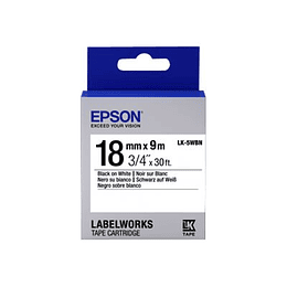 Epson LabelWorks LK-5WBN - cinta de etiqueta - 1 bobina(s) - Rollo (1,8 cm x 9 m)