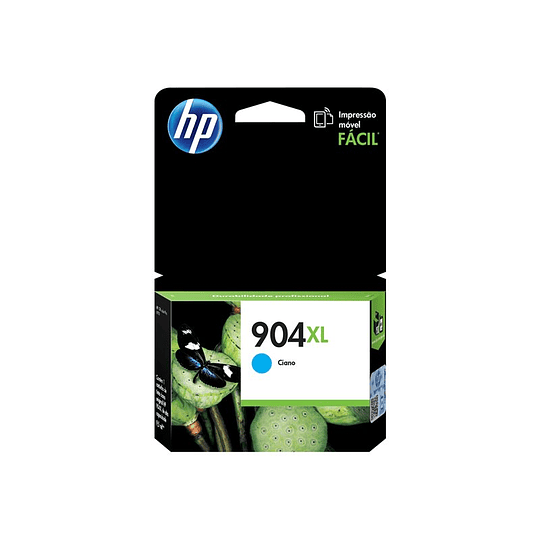 Cartucho de tinta HP 904XL color Cian Alto rendimiento T6M04AL