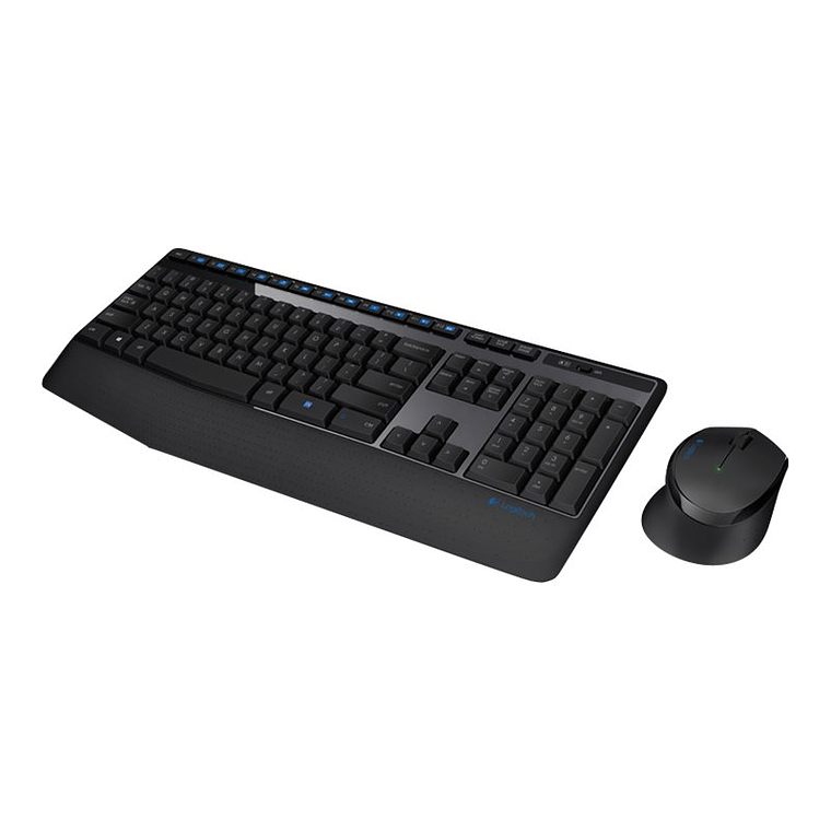 Kit Combo Teclado y Mouse Logitech MK345, Inalámbrico. Negro/Azul 1