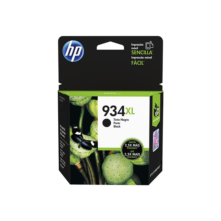 Cartucho de tinta HP 934XL color Negro Alto rendimiento C2P23AL 2