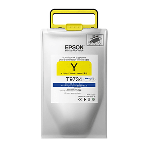 Bolsa de Tinta Epson T9734 color amarillo Gran capacidad 