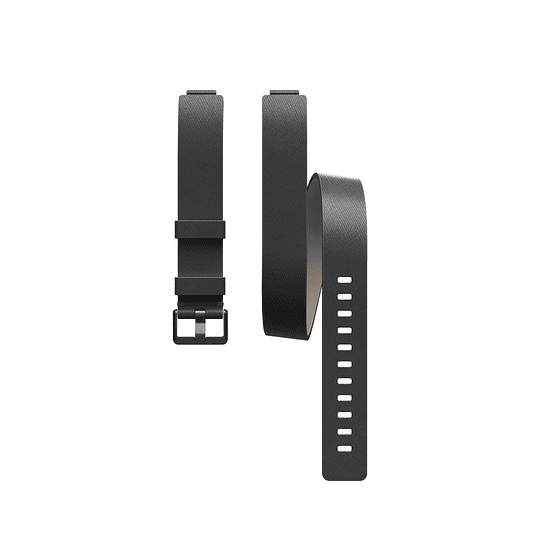 Correa doble de Cuero Fitbit - pulsera 16x9mm (para Inspire Negro)