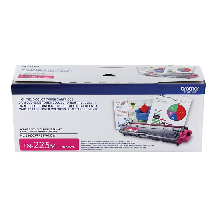 Cartucho de tóner Brother TN225M color magenta 3