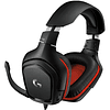 Audifono Gamer Logitech G332, Microfono, Gaming Headset con Cable, Negro/Rojo