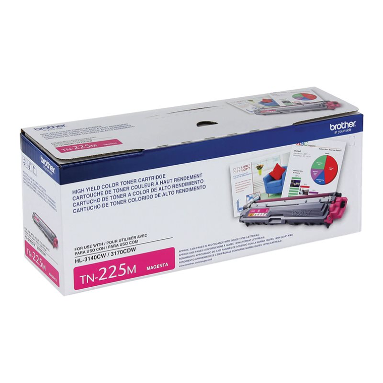 Cartucho de tóner Brother TN225M color magenta 5