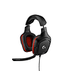 Audifono Gamer Logitech G332, Microfono, Gaming Headset con Cable, Negro/Rojo