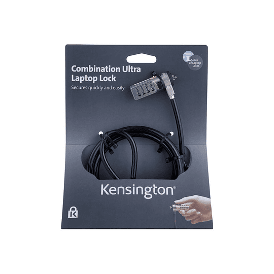 Kensington Combination Ultra Laptop Lock - bloqueo de cable de seguridad acero Carbono