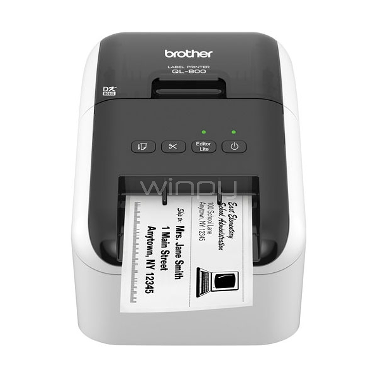 Impresora de etiquetas Brother QL-800 | 62mm USB (rojo / Negro) 2