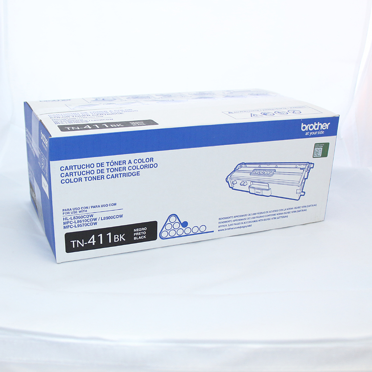 Cartucho de toner Brother TN-411BK Negro 1