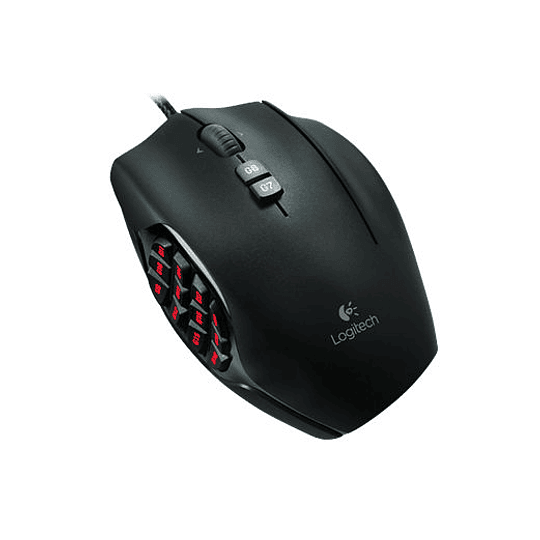 Mouse cableado USB - Gamer G600 MMO | laser - 20 botones (negro)