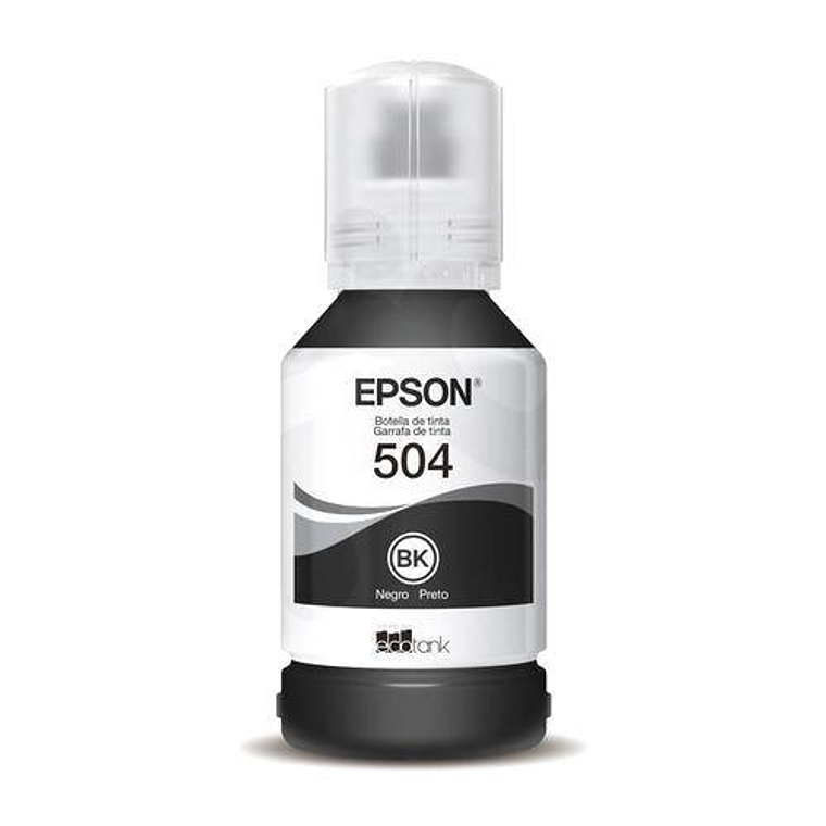 Botella de tinta Epson 504 color negro 1