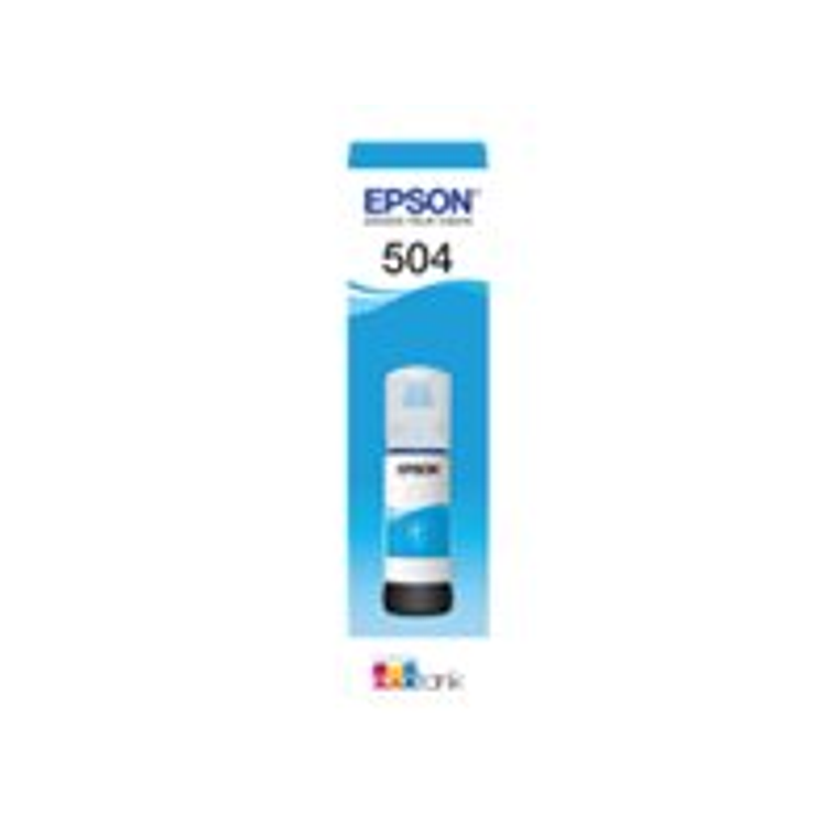 Botella de tinta Epson 504 color cian 2