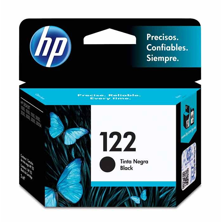Cartucho de tinta HP 122 color negro original CH561HL 1