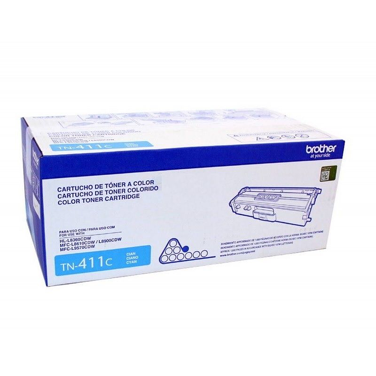 Cartucho de Toner Brother TN411C Color Cian 1