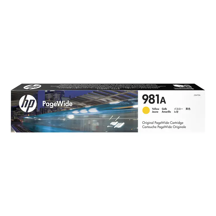 HP 981A - amarillo - original - PageWide - cartucho de tinta 1