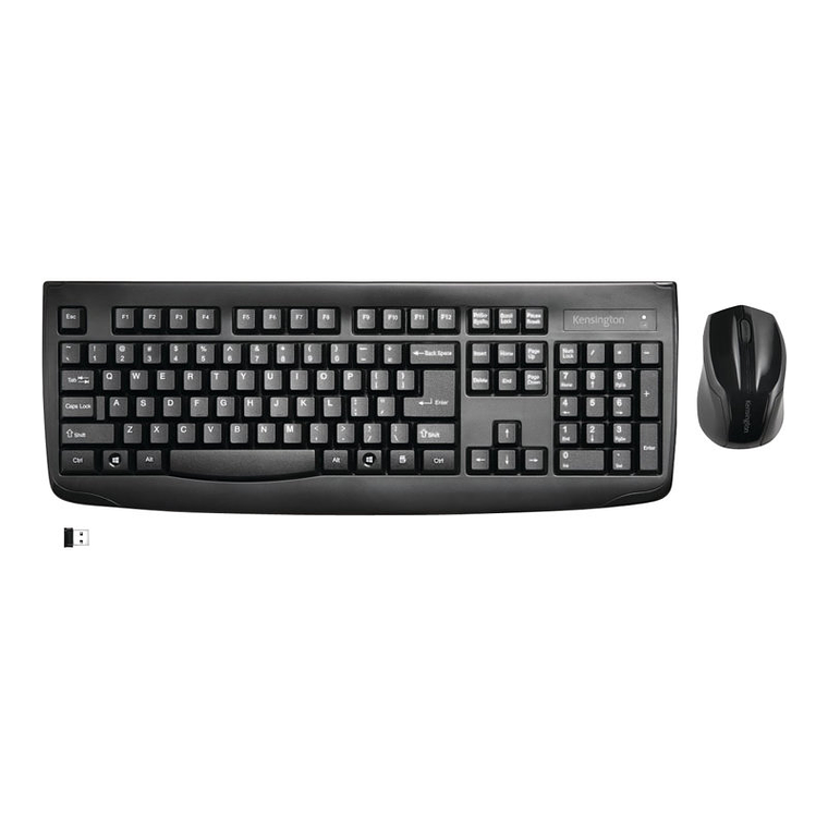 Teclado y Mouse Set Inalámbrico Pro Fit (Anti derrame) Kensington - Color Negro 4