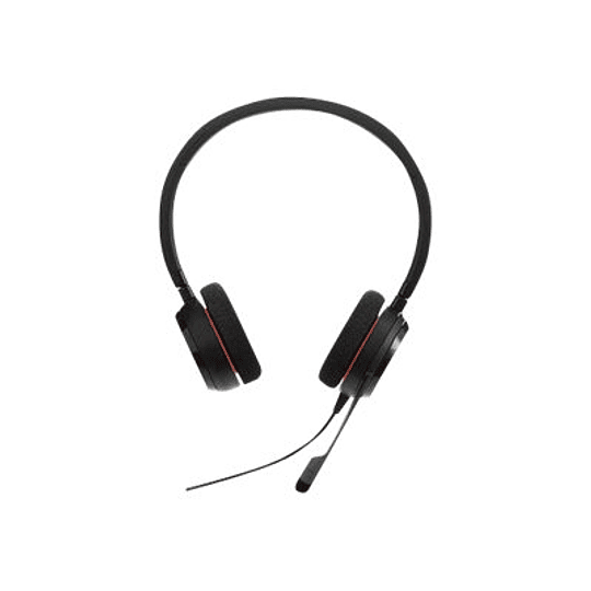 Jabra Evolve 20 MS stereo - Auricular USB, 10.000Hz, Negro