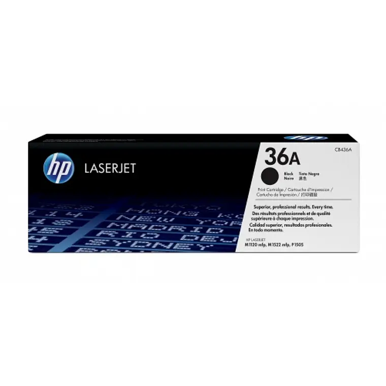 Cartucho de tóner HP 36A negro LaserJet (CB436A)  1