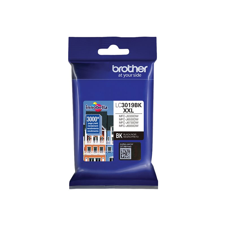 Cartucho de tinta Brother LC3019BK XXL color negro 1