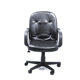 Silla Executive Office con Apoya brazos | Black Leather