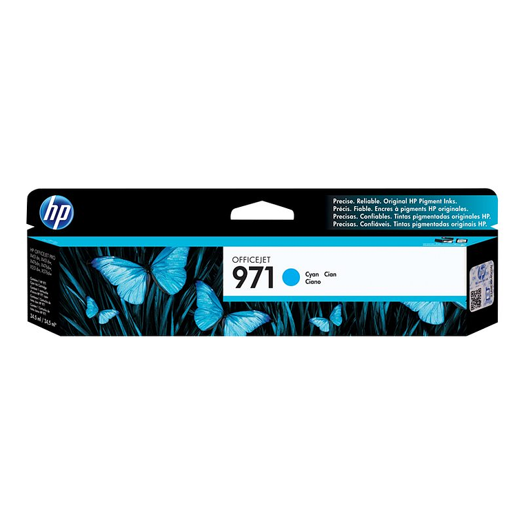 Cartucho de tinta HP 971 Color cian original Officejet CN622AM 3