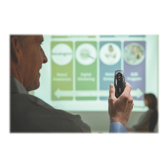 Kensington Presenter Expert Green Laser with Cursor Control - control remoto para presentaciones - negro