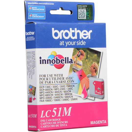 Brother LC51M - magenta - original - cartucho de tinta