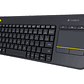 Logitech Wireless Touch Keyboard K400 Plus - teclado - con panel táctil - negro - Miniatura 2