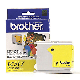 Cartridges de Tinta Brother Amarillo LC51Y