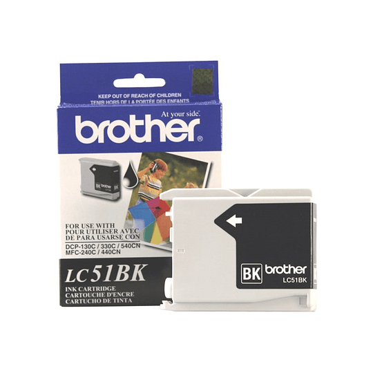 Cartucho de tinta Brother LC51BK color negro