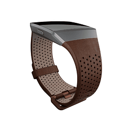Pulsera de Cuero Fitbit para Reloj Iónico (Pequeño, Coñac)