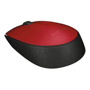 Logitech M170 - ratón - 2.4 GHz - rojo