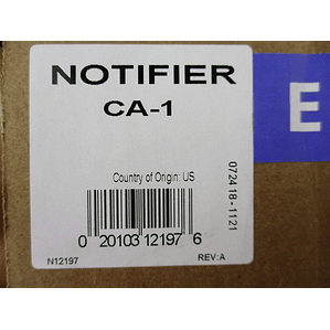Notifier CA-1 - Chasis DVC de una fila