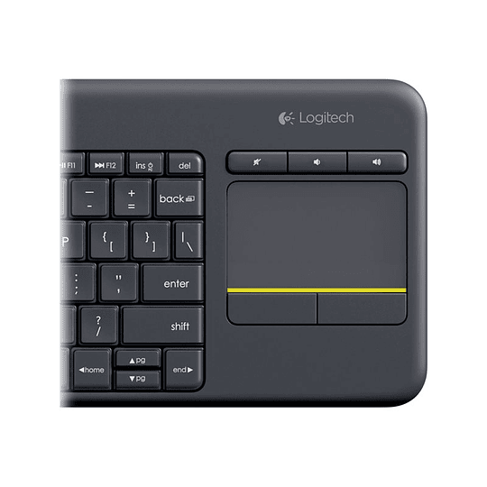 Logitech Wireless Touch Keyboard K400 Plus - teclado - con panel táctil - negro