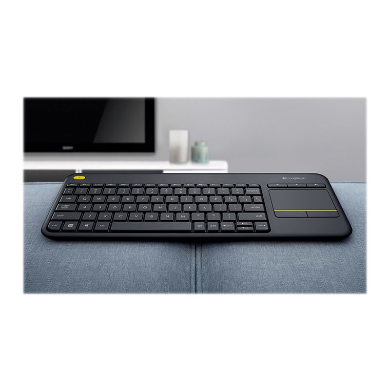 Logitech Wireless Touch Keyboard K400 Plus - teclado - con panel táctil - negro 6