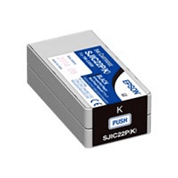 Epson SJIC22P(K) - negro - original - cartucho de tinta