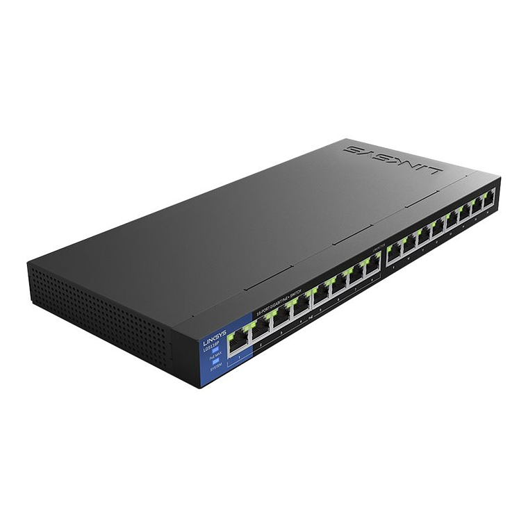 Switch 16 puertos Linksys Business LGS116P - conmutador sin gestionar 3
