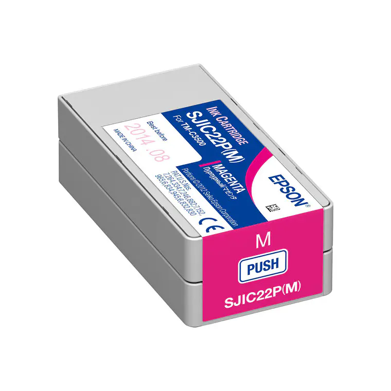 Cartucho de tinta Epson SJIC22P(M) color magenta  1