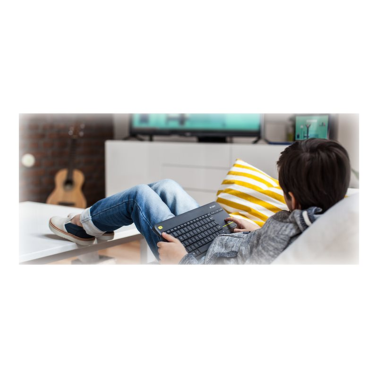 Logitech Wireless Touch Keyboard K400 Plus - teclado - con panel táctil - negro 10