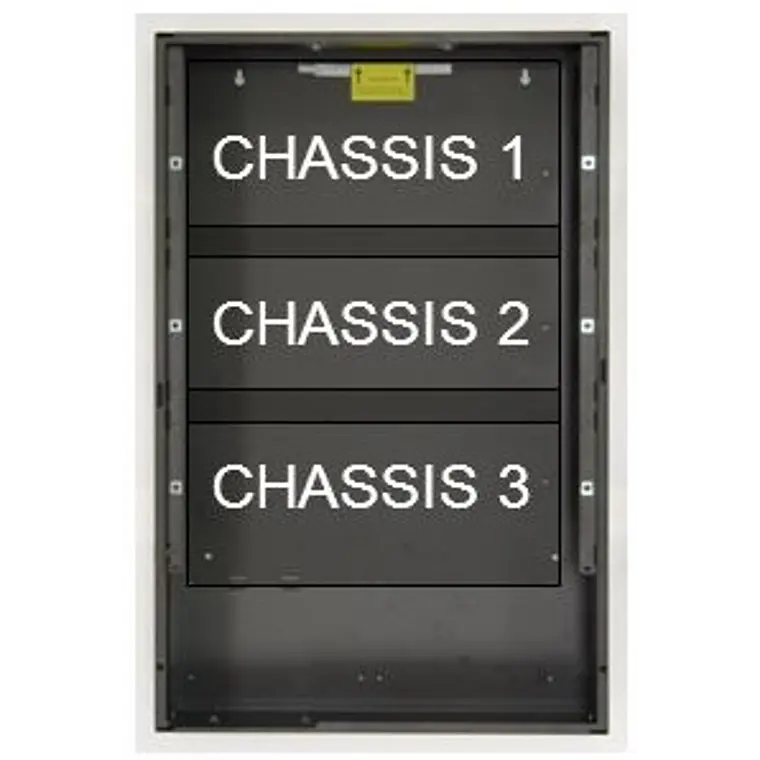 Notifier - Panel de control Chasis de expansión Black Box - Caja de montaje en superficie - Chasis 3 Negro 1