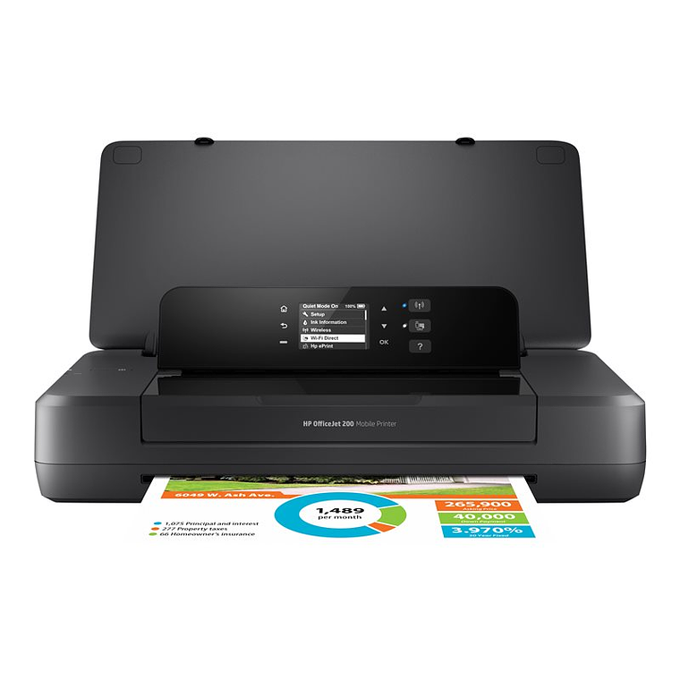 Impresora HP inkjet Officejet 200 Mobile color tinta 5