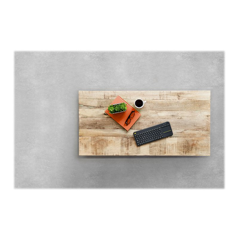 Logitech Wireless Touch Keyboard K400 Plus - teclado - con panel táctil - negro 13