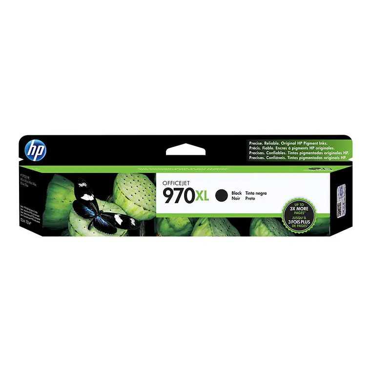 Cartucho de tinta HP 970XL color Negro Alto rendimiento CN625AM 1