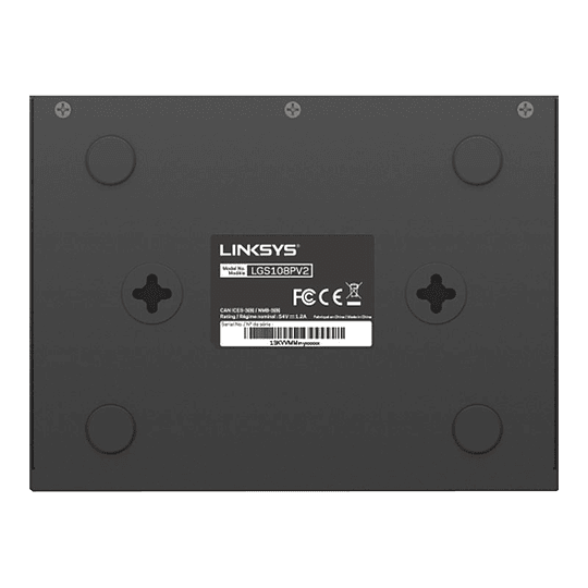 Switch 8 puertos Linksys Business LGS108P - conmutador sin gestionar
