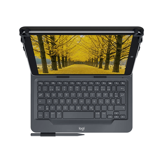 Logitech Universal Folio for 9-10 inch Tablets - caja de teclado y folio