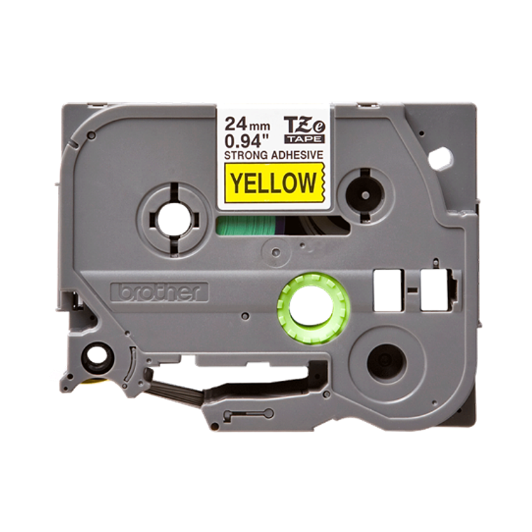 Brother TZeS651 - Adhesivo extrarresistente - negro sobre amarillo - rollo (2,4 cm x 8 m) 1 bobina(s) tipo laminado  1