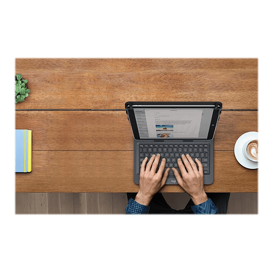 Logitech Universal Folio for 9-10 inch Tablets - caja de teclado y folio