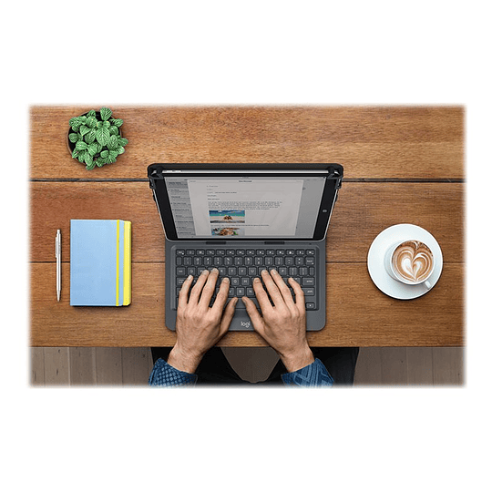 Logitech Universal Folio for 9-10 inch Tablets - caja de teclado y folio