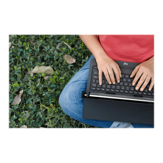 Logitech Universal Folio for 9-10 inch Tablets - caja de teclado y folio