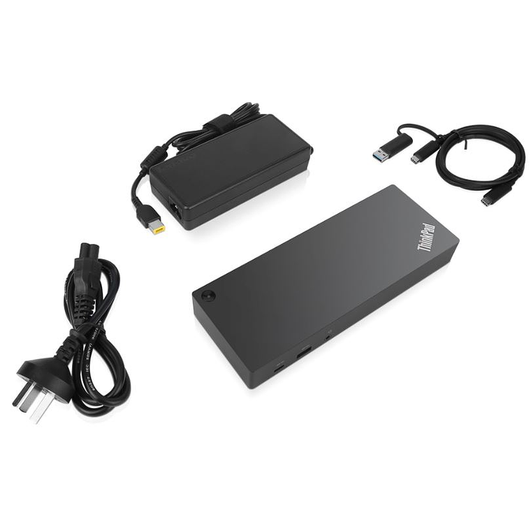 Estación de conexión Lenovo ThinkPad Hybrid |  USB-C - 2 x HDMI, 2 x DP - GigE 2